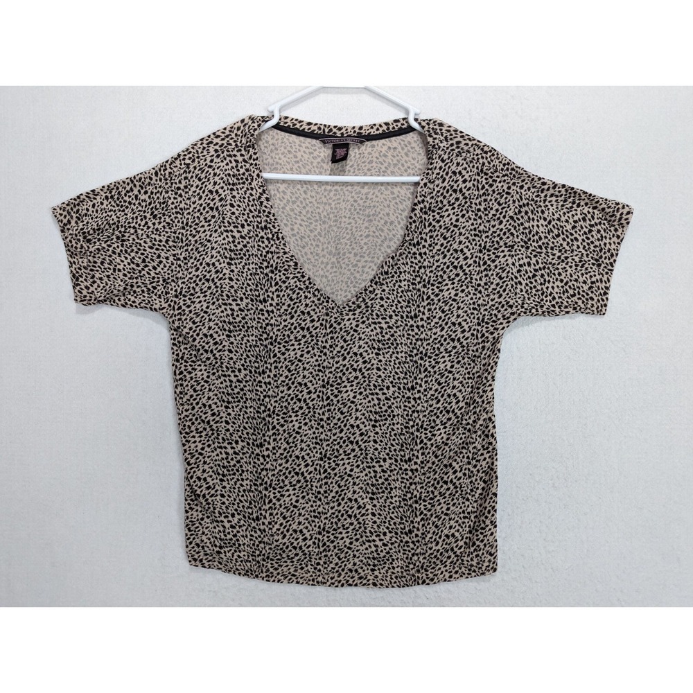 Victorias Secret‎ Leopard Print Top  Size S Modal Blend Brown